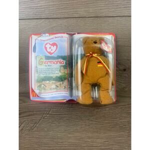 Germania the BEAR Ty Teenie Beanie Baby Mcdonalds RARE International Bears II